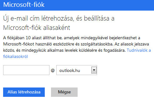 Outlook.hu alias