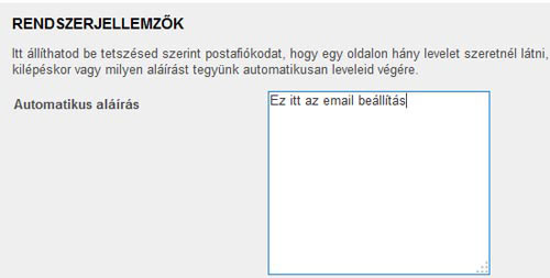 Email aláírás Freemail