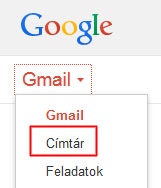 Gmail címtár