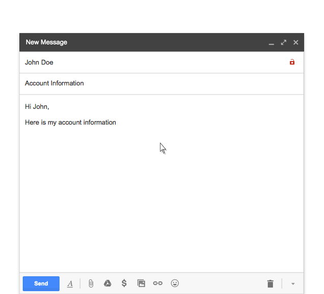 Gmail titkosítás figyelmeztetés