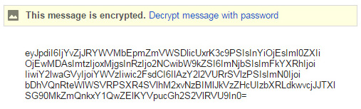 Gmail titkosított üzenet