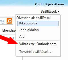 Hotmail fiók váltása az Outlook.com-ra
