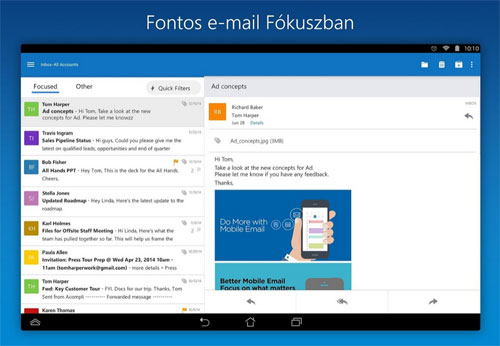 Az új Microsoft Outlook alkalmazas