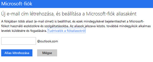 Outlook.com alias