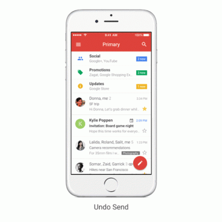 Gmail: üzenet visszahívása már iOS-en is