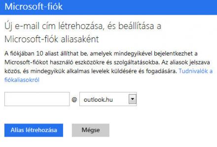 Outlook.hu alias