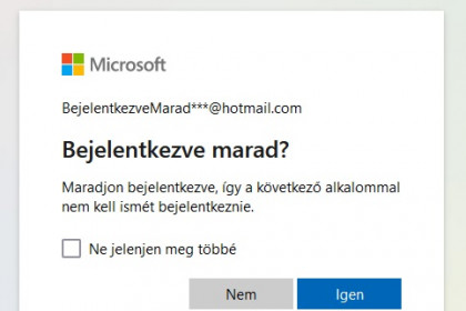 Mire figyeljünk a "Bejelentkezve maradok" funkció használata során?