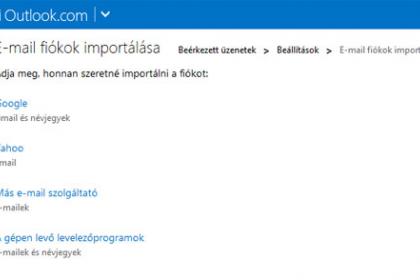 Outlook.com import